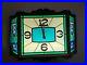 RARE-VTG-1970-Heileman-s-OLD-STYLE-BEER-Wall-Light-Clock-Sign-Faux-STAINED-GLASS-01-yo