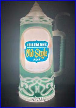 RARE Vintage Heileman's OLD STYLE Beer Stein MOTION Bar Light Sign! SEE VIDEO RARE Vintage Heileman's OLD STYLE Beer Stein MOTION Bar Light Sign! SEE VIDEO