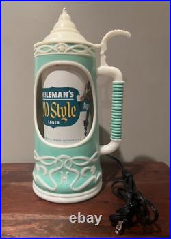 RARE Vintage Heileman's OLD STYLE Beer Stein MOTION Bar Light Sign! SEE VIDEO RARE Vintage Heileman's OLD STYLE Beer Stein MOTION Bar Light Sign! SEE VIDEO