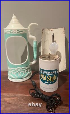 RARE Vintage Heileman's OLD STYLE Beer Stein MOTION Bar Light Sign! SEE VIDEO RARE Vintage Heileman's OLD STYLE Beer Stein MOTION Bar Light Sign! SEE VIDEO