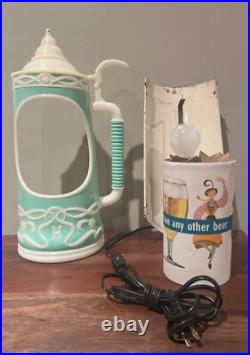 RARE Vintage Heileman's OLD STYLE Beer Stein MOTION Bar Light Sign! SEE VIDEO RARE Vintage Heileman's OLD STYLE Beer Stein MOTION Bar Light Sign! SEE VIDEO