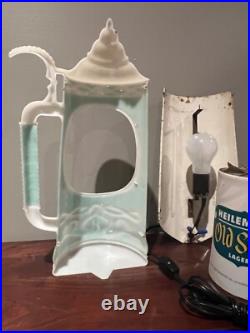 RARE Vintage Heileman's OLD STYLE Beer Stein MOTION Bar Light Sign! SEE VIDEO RARE Vintage Heileman's OLD STYLE Beer Stein MOTION Bar Light Sign! SEE VIDEO