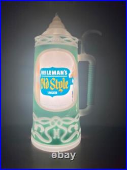 RARE Vintage Heileman's OLD STYLE Beer Stein MOTION Bar Light Sign! SEE VIDEO RARE Vintage Heileman's OLD STYLE Beer Stein MOTION Bar Light Sign! SEE VIDEO