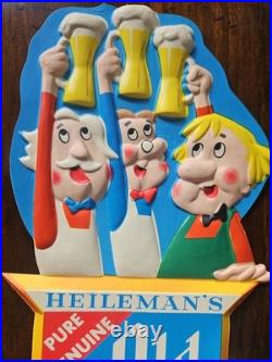 RARE Vintage Heileman's Old Style Die Cut Beer Sign
