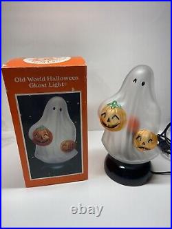 RARE Vintage Old World Christmas Halloween Ghost Light WORKS With BOX Style 529705
