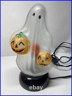 RARE Vintage Old World Christmas Halloween Ghost Light WORKS With BOX Style 529705