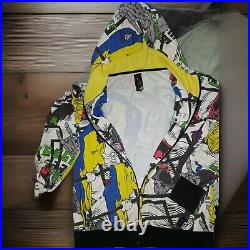 RARE Vintage Reef Surf Hoodie Size L Comic Style, Parrot, Mermaid, Reefer Spider