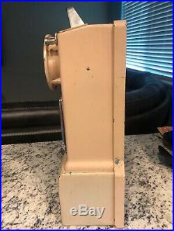 RETRO Vintage Rose Beige Old ROTARY TELEPHONE BOOTH Style PAY PHONE Pink 233G