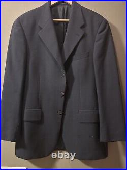 RRL Ralph Ralph Lauren Wool Cashmere Navy Window Pane Suit 2 Piece Men 42R 36x30