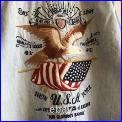 Ralph Lauren Stars and Stripes Old Style Work Shirt Blue S