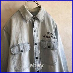 Ralph Lauren Stars and Stripes Old Style Work Shirt Blue S