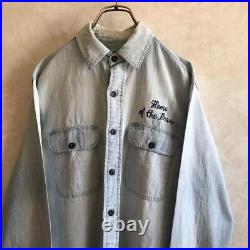 Ralph Lauren Stars and Stripes Old Style Work Shirt Blue S