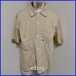 Rare 90s Vintage POST O'ALLS Short Sleeve Shirt Old Tag, Made in Japan, Size M