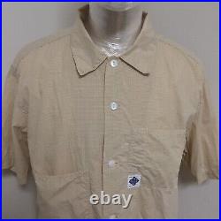 Rare 90s Vintage POST O'ALLS Short Sleeve Shirt Old Tag, Made in Japan, Size M