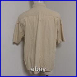 Rare 90s Vintage POST O'ALLS Short Sleeve Shirt Old Tag, Made in Japan, Size M