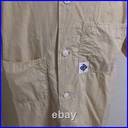 Rare 90s Vintage POST O'ALLS Short Sleeve Shirt Old Tag, Made in Japan, Size M