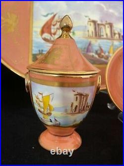 Rare Antique Old Paris / Sevres Style Porcelain (Harbor Seen)Tea set