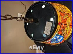 Rare Old Style Beer Rotating Hanging Light Waterfall Vintage Bar Lighted Sign