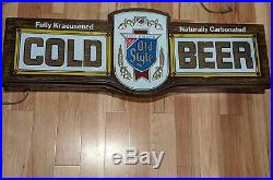 Rare Old Style Cold Beer Bubbler Motion Lighted Bar Sign Vintage