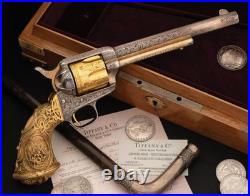 Rare Old Vintage Cast Tiffany Style Grips For Colt CIVIL War Revolvers Unfini