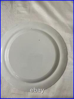 Rare Staffordshire (2) Blue Transferware Plates Piping Shepard 9.75