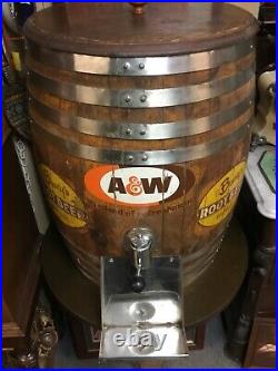 Rare! Vintage A&W And Boweys Old Style Rootbeer Barrel Soda Fountain 50gal