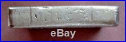 Rare Vintage Engelhard 10 Oz Old Flat Style Poured Silver Bar Very Low Mintage