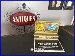 Rare Vintage G. Heileman Old Style Beer Cash Register Clock Sign, READ