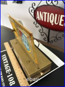 Rare Vintage G. Heileman Old Style Beer Cash Register Clock Sign, READ