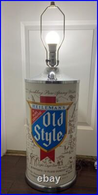 Rare Vintage Heileman's Old Style Beer Table Lamp Light 25 Tall Rare Vintage Heileman's Old Style Beer Table Lamp Light 25 Tall