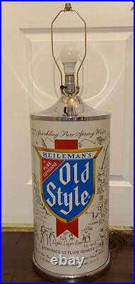 Rare Vintage Heileman's Old Style Beer Table Lamp Light 25 Tall Rare Vintage Heileman's Old Style Beer Table Lamp Light 25 Tall