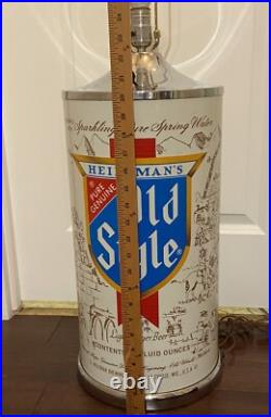 Rare Vintage Heileman's Old Style Beer Table Lamp Light 25 Tall Rare Vintage Heileman's Old Style Beer Table Lamp Light 25 Tall