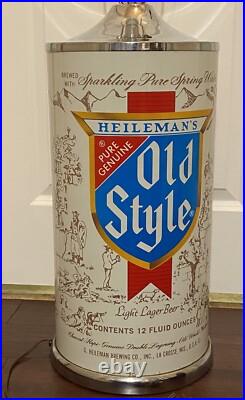 Rare Vintage Heileman's Old Style Beer Table Lamp Light 25 Tall Rare Vintage Heileman's Old Style Beer Table Lamp Light 25 Tall