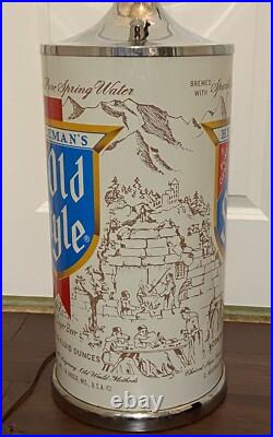 Rare Vintage Heileman's Old Style Beer Table Lamp Light 25 Tall Rare Vintage Heileman's Old Style Beer Table Lamp Light 25 Tall