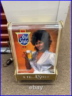 Rare Vintage Old Style Beer Lighted Sign Do It With Style