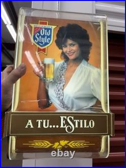Rare Vintage Old Style Beer Lighted Sign Do It With Style