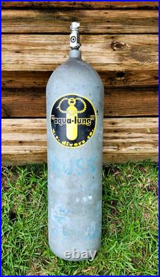 Rare Vintage US Divers Steel Tank with old style USD Valve Aqua-Lung