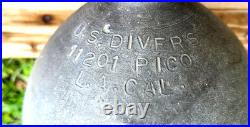 Rare Vintage US Divers Steel Tank with old style USD Valve Aqua-Lung