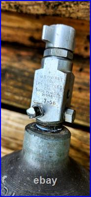 Rare Vintage US Divers Steel Tank with old style USD Valve Aqua-Lung