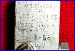 Rare Vintage US Divers Steel Tank with old style USD Valve Aqua-Lung