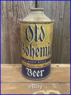 Rare Vtg Original OLD BOHEMIA Pilsner Style Cone Top Beer Can OHIO Excellent
