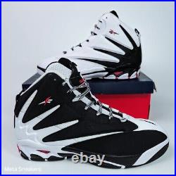 Reebok Blast Mens US 13 White Black Red Retro Classic Basketball Streetwear Heat