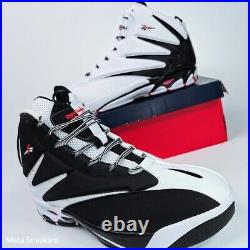 Reebok Blast Mens US 13 White Black Red Retro Classic Basketball Streetwear Heat