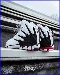 Reebok Blast Mens US 13 White Black Red Retro Classic Basketball Streetwear Heat