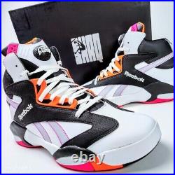 Reebok Shaq Attaq Pump Men US 13 Black White Orange Retro Miami Heat Streetwear