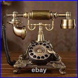 Resin Imitation Copper Vintage Style Rotary Retro Old Fashioned Rotary Dial H Resin Imitation Copper Vintage Style Rotary Retro Old Fashioned Rotary Dial H