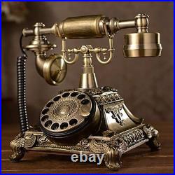 Resin Imitation Copper Vintage Style Rotary Retro Old Fashioned Rotary Dial H Resin Imitation Copper Vintage Style Rotary Retro Old Fashioned Rotary Dial H