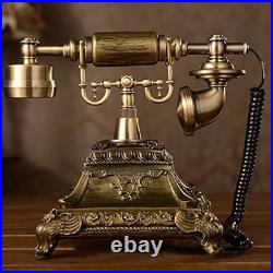 Resin Imitation Copper Vintage Style Rotary Retro Old Fashioned Rotary Dial H Resin Imitation Copper Vintage Style Rotary Retro Old Fashioned Rotary Dial H