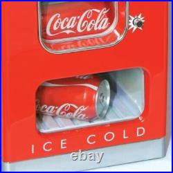 Retro Coca Cola Vending Fridge 10 Can Machine Mini Soda Refrigerator Coke Cooler