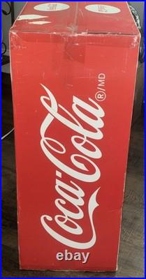 Retro Coca Cola Vending Fridge 10 Can Machine Mini Soda Refrigerator Coke Cooler